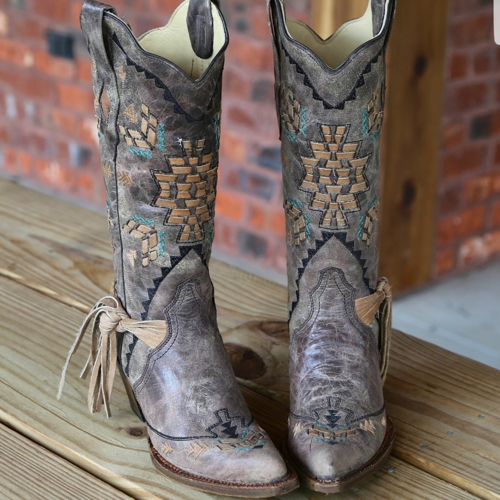 Corral Cango Tobacco Laser Woven size 10 M